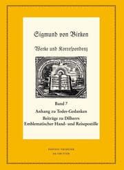 Cover von Anhang zu Todes-Gedanken, Beiträge zu Dilherrs Emblematischer Hand- und Reisepostille