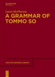 Cover von A Grammar of Tommo So