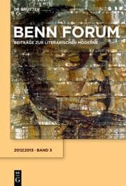 Cover von Benn Forum 2012/2013