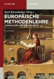 Cover von Europäische Methodenlehre
