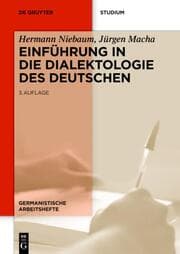 Cover von Einführung in die Dialektologie des Deutschen