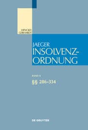 Cover von Insolvenzordnung 8: §§ 286-334