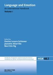 Cover von Language and Emotion. Volume 1