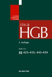 Cover von Handelsgesetzbuch HGB: §§ 425-435/443-450