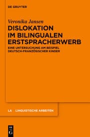 Cover von Dislokation im bilingualen Erstspracherwerb