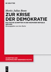Cover von Zur Krise der Demokratie