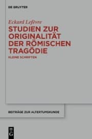 Cover von Studien zur Originalität der römischen Tragödie