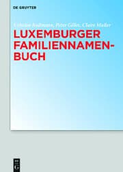 Cover von Luxemburger Familiennamenbuch