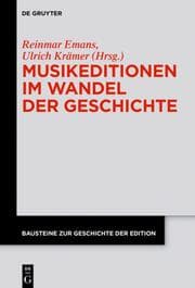 Cover von Musikeditionen im Wandel der Geschichte
