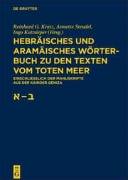 Cover von Hebräisches und aramäisches Wörterbuch zu den Texten vom Toten Meer 1