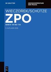 Cover von Band 8 §§ 592-723