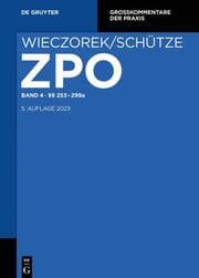Cover von ZPO 4: §§ 253-299a