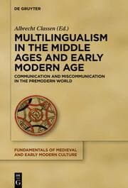 Cover von Multilingualism in the Middle Ages and Early Modern Age