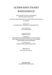 Cover von Band VII: O - R. 3. und 4. Lieferung (ouga bis platamuos)