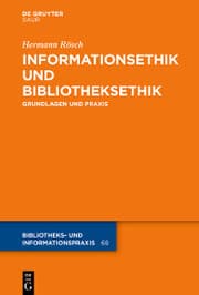 Cover von Informationsethik und Bibliotheksethik
