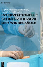 Cover von Interventionelle Schmerztherapie der Wirbelsäule