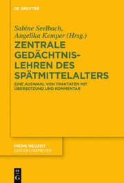 Cover von Zentrale Gedächtnislehren des Spätmittelalters