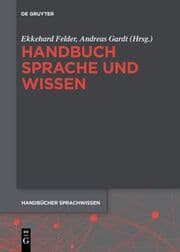 Cover von Handbuch Sprache und Wissen