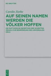 Cover von Auf seinen Namen werden die Völker hoffen