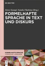 Cover von Formelhafte Sprache in Text und Diskurs