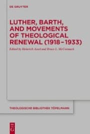 Cover von Luther, Barth, and Movements of Theological Renewal (1918-1933)