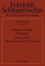 Cover von Joseph Fawcett, Predigten Mungo Park, Reisen im Innern von Afrika