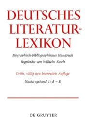 Cover von Deutsches Literatur-Lexikon A-E