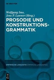 Cover von Prosodie und Konstruktionsgrammatik