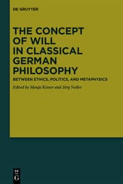 Cover von The Concept of Will in Classical German Philosophy