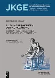 Cover von Bildungspraktiken der Aufklärung/Education practices of the Enlightenment