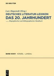 Cover von Deutsches Literatur-Lexikon Künzel-Landau
