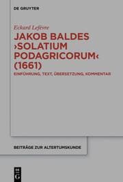 Cover von Jakob Baldes Solatium Podagricorum (1661)