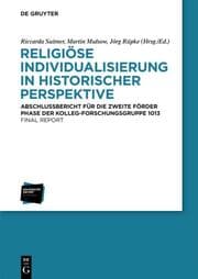 Cover von Religiöse Individualisierung in historischer Perspektive / Religious Individualisation in Historical Perspective