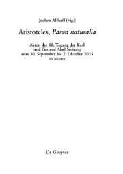 Cover von Aristoteles,>Parva naturalia<