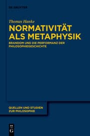 Cover von Normativität als Metaphysik