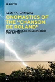 Cover von Onomastics of the Chanson de Roland