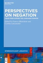 Cover von Perspectives on Negation