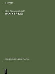 Cover von Thai Syntax