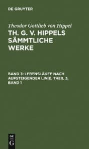 Cover von Lebensläufe nach aufsteigender Linie. Theil 3, Band 1