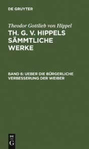 Cover von Ueber die bürgerliche Verbesserung der Weiber