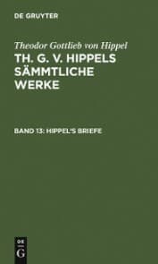 Cover von Hippel's Briefe