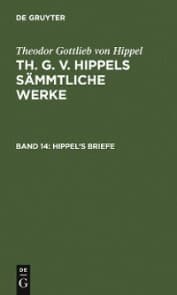 Cover von Hippel's Briefe
