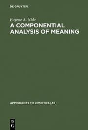 Cover von A Componential Analysis of Meaning