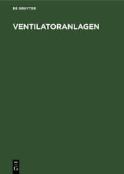 Cover von Ventilatoranlagen