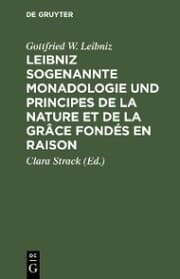 Cover von Leibniz sogenannte Monadologie und Principes de la nature et de la grâce fondés en raison