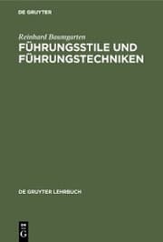 Cover von Führungsstile und Führungstechniken