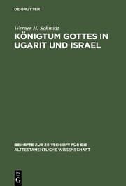 Cover von Königtum Gottes in Ugarit und Israel