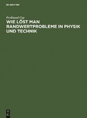 Cover von Wie löst man Randwertprobleme in Physik und Technik