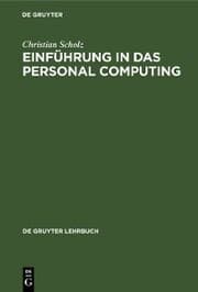 Cover von Einführung in das Personal Computing