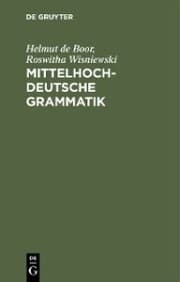 Cover von Mittelhochdeutsche Grammatik